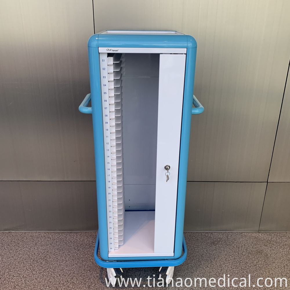 Hospital Aluminum Alloy Medical Record Trolley